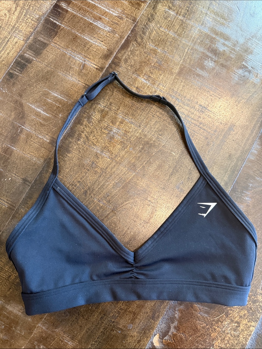 Gymshark Black Halter Sports Bra